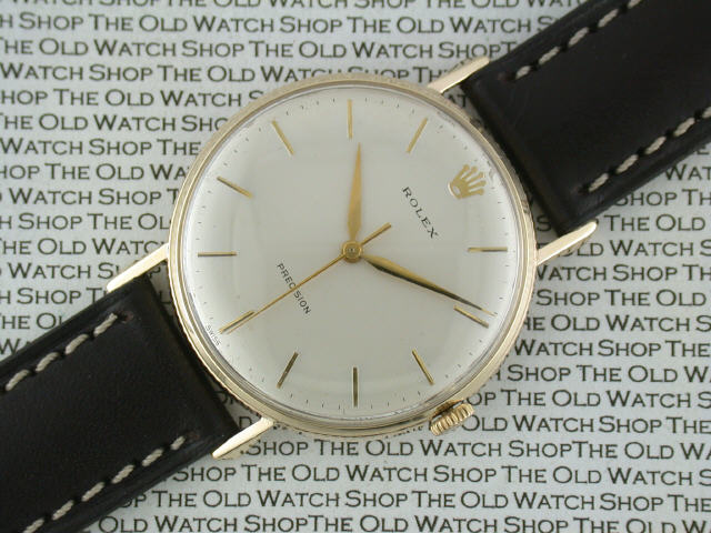 rolex precision 9ct gold